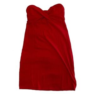Victoria Secret Bra Top Red Strapless Dress